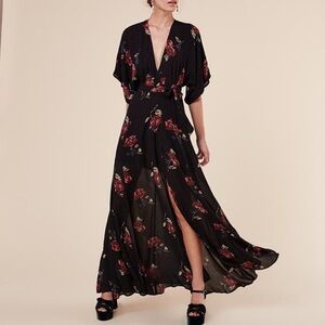 Reformation Winslow Floral Wrap Dress